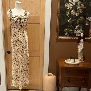 Reformation Erdem floral silk dress